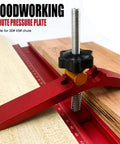 Heavy Duty Woodworking T Track Hold Down Clamp Adjust Chute Aluminum Alloy Tool for Workbench Router Table and Saw CNC Fixturing with adjustable pressure plate
