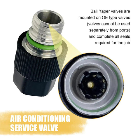 Air Conditioning Valve Core Kit 16 Pack R134A Universal AC Service Valves And Pressure Caps detail view