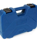 Blue carrying case for Manual Knockout Punch Driver Kit for 1/2 to 2 Inch Conduit Holes, compact and durable design