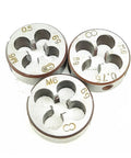 Round dies from Pro Grade 7/16-14 UNC Thread Tap And Round Die Set Right Hand For Machining In Premium 12SiCr Alloy Steel