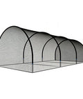 Backyard 30ft Portable Baseball And Softball Batting Cage With Collapsible Net, durable polyester mesh and fiberglass poles.