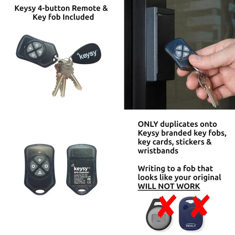 RFID Duplicator For 125kHz Key Fobs And Cards Copy Up To Four Access Badges Into A Rewritable Fob Emulate Credentials At Door Readers