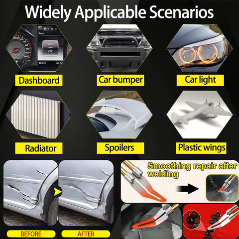 Beefy 150W Plastic Welder Kit With 1000 Hot Staples used on car bumpers, dashboards, and spoilers for plastic repairs.
