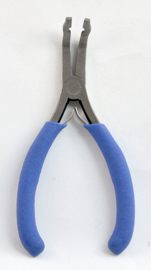 Crimping Pliers For Jewelry Making And Beading, Lightweight And Compact Crimp Cover Closer Tool With Blue Handles