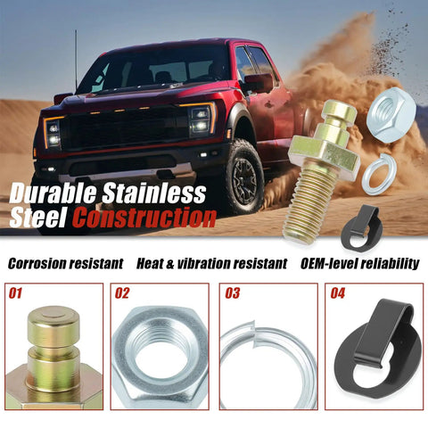 20-37 Carburetor Throttle Cable Stud Kit Universal 7/32 Inch Studs For 4150 4160 Series Carburetors 2 Pack Ready To Roll Ideal For Transmission Kickdown Cables And Detent Alignment Durable Metal Construction, stainless steel stud with nut and clip