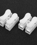 Easy Hookup Connector Cable Clamp For Two And Three Terminal Setups With Flame Retardant Spring Steel And Clear L And N Markings