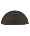 Matte Black Traditional Style Cabinet Cup Pull For Cabinets And Drawers With Three Inch Center To Center Mounting And Three And Seven Sixteenths Inch Overall Length One Pack
