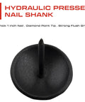 Hydraulic Pressed Nail Shank, thick 1 inch nail with diamond point tip, strong flush grip for sturdy installation.