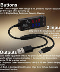 USB Power Meter Tester With Color LED Display Dual USB Ports USB A And USB C 2.0 PD QC 3.0 Fast Charging 7 Mode Readouts use details
