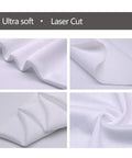 AAWipes cleanroom cloths 9x9 white polyester double-knit fabric close-up collage
