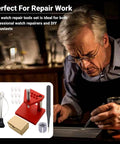 Pro Watch Repair Tool Kit With Hand Removal And Hand Press DIY Watchmaker Essentials For Adults Unisex Modern Style Red Dial