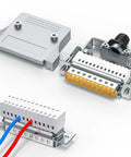 DB25 Male Breakout Board Adapter With Beefy Metal Shell Tool Free Solderless RS232 Serial Port Terminal Connector components