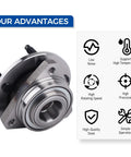 Front Wheel Hub And Bearing Assembly Compatible With 2004 2007 Pontiac G6 And 2004 2007 Chevy Malibu Non ABS 5 Lug Replacement