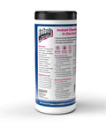 Back view of Anti-Static Pop-Up Wipes Pre-Moistened Ammonia-Free 70-Count Dispenser Remove Fingerprints Dust And Smudges