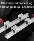 Heavy Duty SCS12LUU 300mm Linear Rails With SBR12UU Slide Blocks Precise Smooth Motion System For CNC Machines 3D Printers Robotics And Automation Projects And Prototyping, 300mm aluminum rails