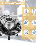 Pair Of Front Wheel Hub And Bearing Assemblies 515036 For 4WD Trucks And SUVs That Fit Silverado Sierra Avalanche product view