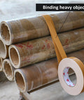Tan Duct Tape 1 Inch By 60 Yards Heavy Duty Waterproof No Residue Tear By Hand 9 Mil Industrial Grade Strong Tape binding objects