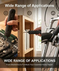 Slick Cordless Electric Screwdriver Kit With 21 Magnetic Bits And 2000mAh Rechargeable Battery used on electronics, furniture, and bikes.