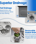 Undermount Kitchen Sink 20 By 16 By 9 Inch, Single Bowl Wet Bar Prep Sink In 304 Stainless Steel with removable basket strainer.