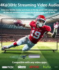 Wireless HDMI Transmitter And Receiver 4K Kit With 165Ft Range streaming sports on HDTV in stadium
