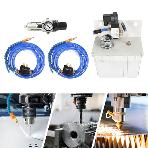 High Performance Cutting Cooling Spray Pump For CNC Lathe Machine. Robust Resin And Iron Build For Mist Coolant Lubrication System. 110V Operation With Advanced Leak Prevention Seal. Durable Aluminum Alloy Construction For Industrial Shop Use. Heavy Duty