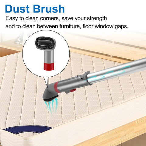 3 Pack Upholstery Tool Set With Crevice Tool And Dust Brush For Shark Rotator Lift Away Vacuums NV500 NV501 NV502 NV560 Compatible Replacement Parts Compare To X11FC500 shown cleaning mattress