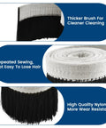 CNC Vacuum Brush Beefy Nylon Dust Shoe For CNC Router And Milling Machines 1m By 70mm Black Dust Cover Attachment Detailing