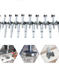 19 Piece Forstner Drill Bit Set 10mm To 40mm Range Pro Grade Woodworking Hole Cutter Bits on display, showing various sizes.