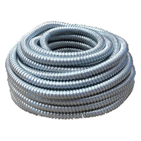 Coiled 25 Foot 1/2 Inch Alflex Type RWA Reduced Wall Aluminum Flexible Conduit For NEC Type FMC Installations