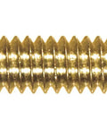 Solid Brass Flat Head Slotted Machine Screws 6-32 X 2 Inch Long showing threads and flat head for secure fastening.