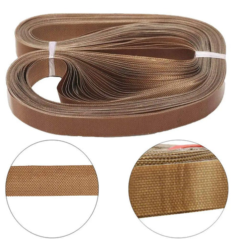 Heavy Duty Replacement PTFE Teflon Belts for FR900 Continuous Band Sealer 50 Pcs, close-up of nonstick material texture