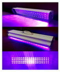 Cold Wind Led Curing Lamp 365 Nanometer UV Light Straight Up Fast Resin Curing With No Sweat Air Cooling And Heavy Duty 2000 Watt Build, showing bright purple LED array.