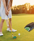 Automatic Golf Ball Return Putting Unit For Indoor Practice Battery Powered Golf Hole in garden setup