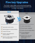 Comparison of extruder motor for 3D printer X1 X1C P1P P1S showcasing new high-temp model with improved features and stability.