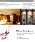 Linkable LED Under Cabinet Lights 12V Recessed Mini Downlights Kit Dimmable With Remote Control ETL Listed Wall Plug For Cupboard