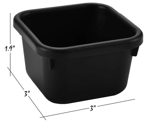 Interlocking Drawer Organizer Bins for Desk Toolbox or Garage, Durable Plastic Black 8 Piece Set, Customizable Layout, Keeps Drawers Neat, Easy Clean, Sturdy and Versatile for Any Workspace