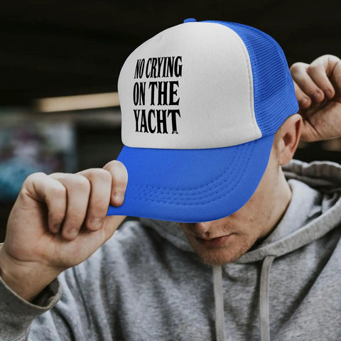 Royal Blue Trucker Hat For Women And Men Vintage Style Breathable Mesh Cap Unisex Outdoor Cap Perfect For Beach Days Boat Trips