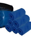 Chilly Mini Cooling Neck Towel Pack Of 6 Blue 29x3 Inches Hyper Evaporative Material for sports and outdoors