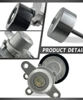 Drive Belt Tensioner Serpentine Belt Idler Pulley Kit For Nissan Altima 3.5 L V6 2007 2013 Maxima Murano 2009 2014