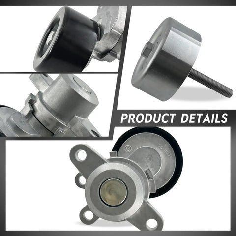 Drive Belt Tensioner Serpentine Belt Idler Pulley Kit For Nissan Altima 3.5 L V6 2007 2013 Maxima Murano 2009 2014