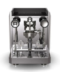 Front view of Giotto Fast R Espresso Machine With Rotary Pump And Heat Exchanger And PID Temperature Control In Chrome Finish
