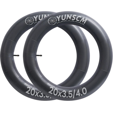 Two-Pack 20x4 Fat Bike Tubes With 32mm AV32 Schrader Valve For 20 Inch Fat Tires 3.5 4.0 Inch Electric Bikes Inner Tubes Upgrade Or Spare