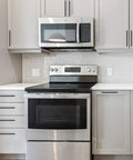 30 Pack Matte Black Cabinet Handles And Dresser Pulls 8 13/16 Inch Length With 6 1/4 Inch Center To Center Holes on kitchen cabinets