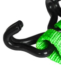 Close-up of Lift Jack Mate Wheel Lifter for Offroad 4X4 Vehicles 5000 Lb Capacity with Tire Hook Attachment in green nylon