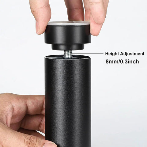 Close-up of height-adjustable feature on 6 Pack M10 Furniture Leg Bolts For Tables And Desks Height Adjustable Metal Replacement Feet