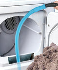 4-Piece Dryer Vent Cleaner Kit with Flexible Vacuum Hose cleaning inside dryer vent