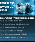 Straight Up Reliable Ac Compressor Assembly With Clutch To Keep Your Subaru Ride Ice Cold And Lowkey Dope During Peak Summer Heat On Impreza For Forester Wrx Crosstrek, showing compressor design and compatibility details.