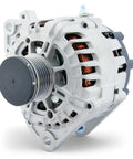 Side view of 110Amp 12V 3-Pin Drop-In Alternator Replacement For 2007-2013 Altima L4 2.5L with 6-groove pulley
