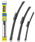 Volkswagen Tiguan Silicone Windshield Wiper Blades Replacement Set Of 3 For 2018 2019 2020 2021 2022 with packaging