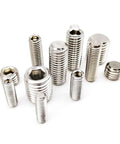 Stainless Steel Hex Socket Set Screws Kit M2.5 M2 M3 M4 M5 M6 M8 DIN 913 Flat Point Grub Screws 304 A2 70 Grade 50 Pieces Each For All Your Mechanical Fastening Indoor Outdoor Projects, assorted stainless steel hex socket grub screws